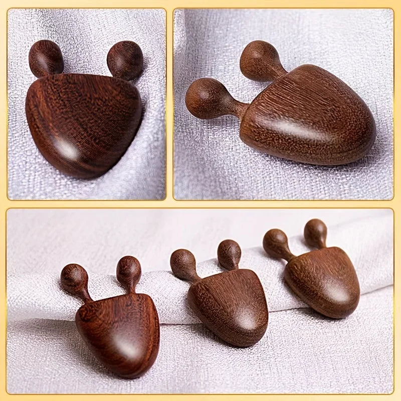 Sandalwood Snail Facial Meridian Massager – Eye Relief & Nose Contour Tool
