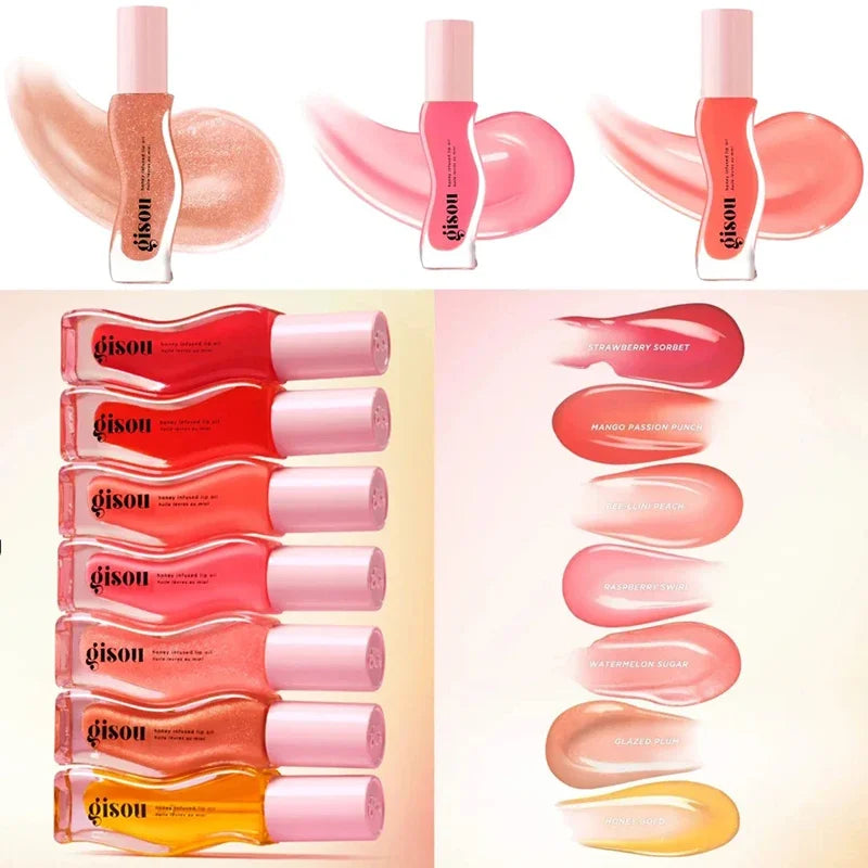 Gisou New Autumn Winter Limited Edition Long-lasting Moisturizing Lip Oil Gloss Care Lips Plumping Exfoliating Milky Mocha Gloss