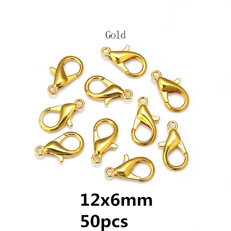8 Colors 200pcs Open Jump Rings+ 50pcs Lobster Clasps Hooks Connectors Jewelry Making DIY Bracelet Necklace Jewelry Findings Kit