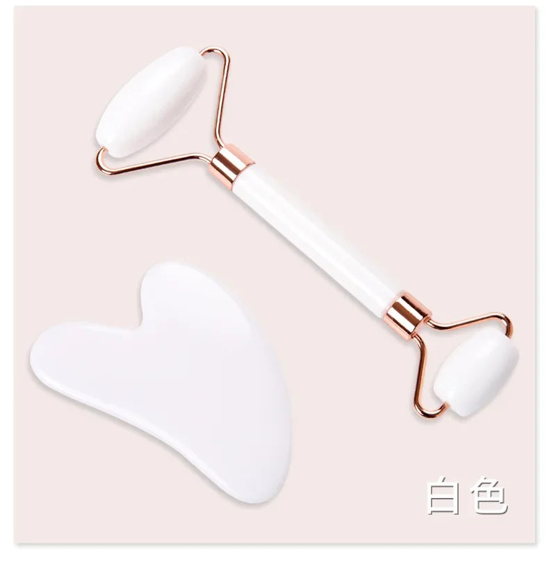 Gua Sha Massage Board for Face – Rose Pink Facial Scraper for Neck & Body
