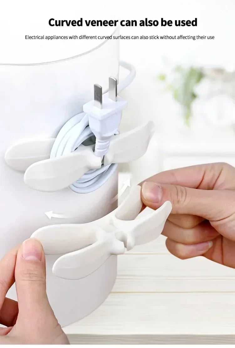 No Trace Plug Cord Winder Power Cable Organizer Household Wire Management Fixer For Kitchen Storage Tool