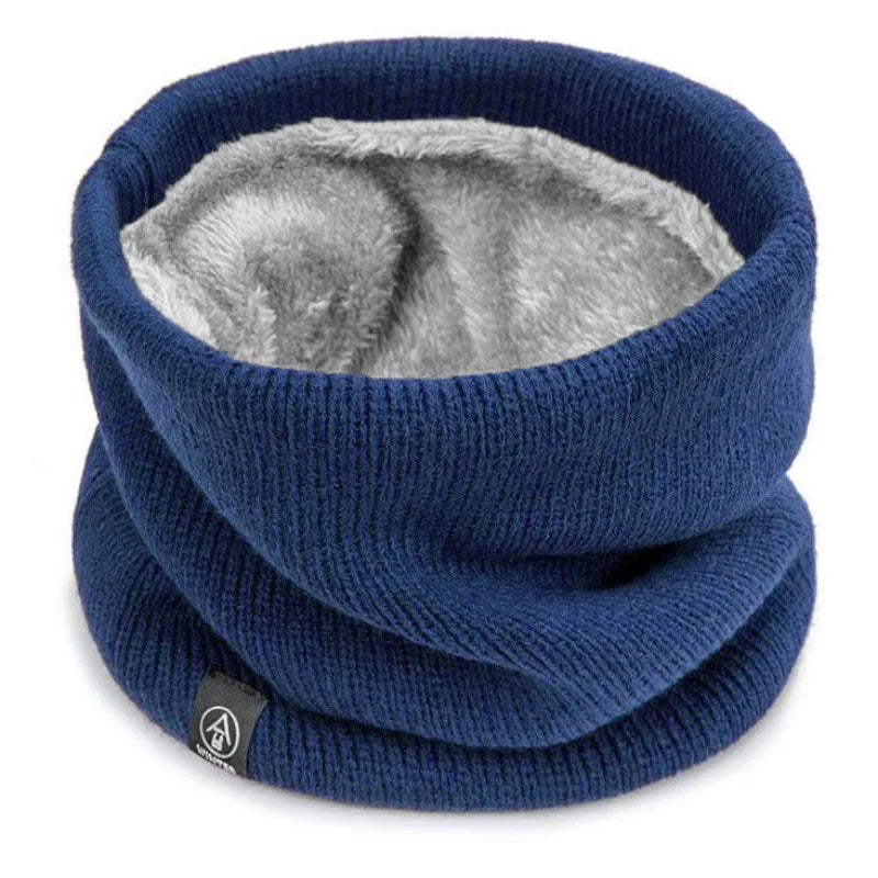 Fashion Women Knitted Scarf Solid Cashmer Like Winter RIDE Scarves Lady Warm Thick Unisex Men Neck Scarfs Ring