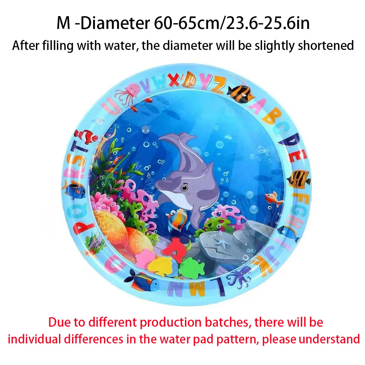Inflatable Water Play Mat for Pets – Fish & Ocean Theme Sensory Cooling Toy