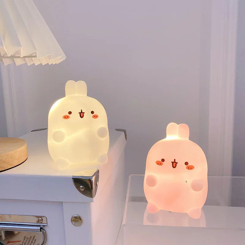 Rabbit Night Light – LED Bedside Table Lamp for Bedroom Décor & Atmosphere