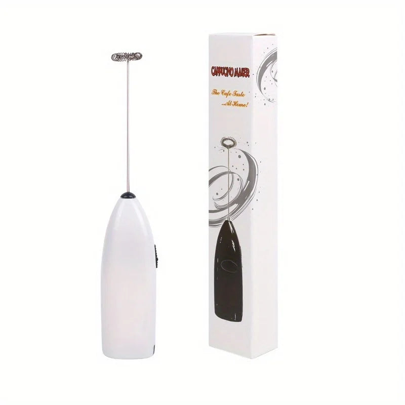 Handheld Electric Milk Frother & Egg Beater – Battery Powered Kitchen Whisk