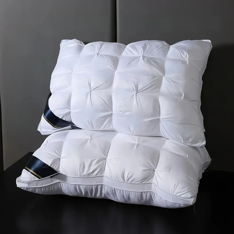 48x74cm Hotel-Grade Twisted Pillow Core – Soft Supportive Bed Pillow Insert for Home & Dorm