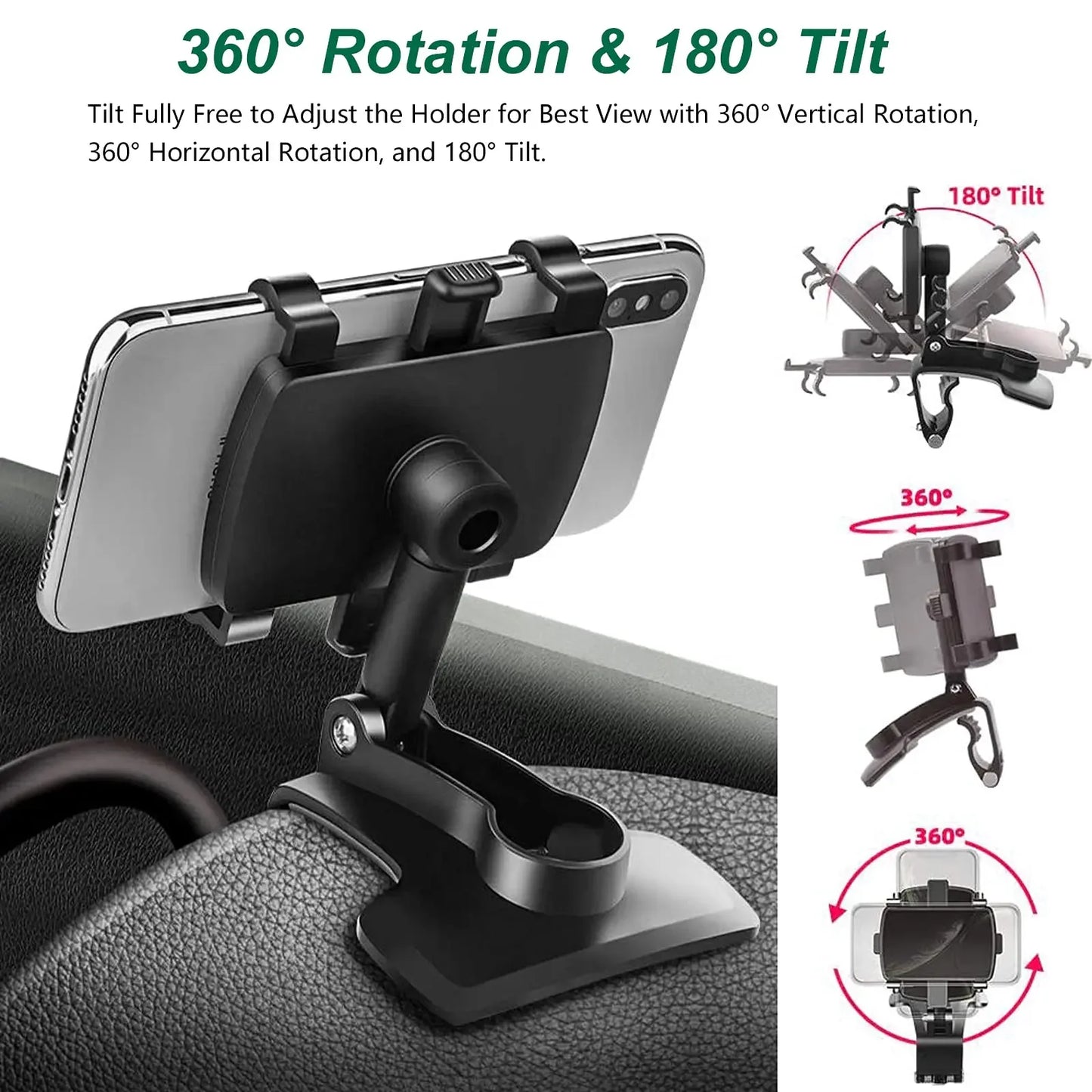Car Phone Holder Stand Universal Car Dashboard Clip Mount GPS Cell Mobile Phone Support in Car Bracket For iPhone Samsung Xiaomi