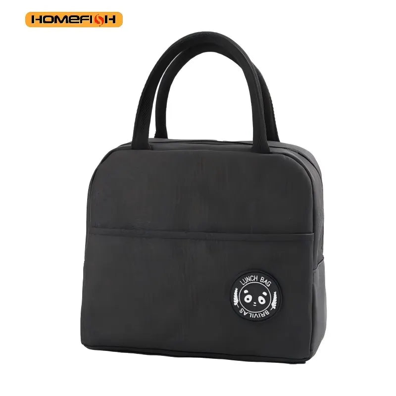 Homefish New solid color versatile cation fresh-keeping ice bag bento thermal insulation bag student lunch box bag portable ther