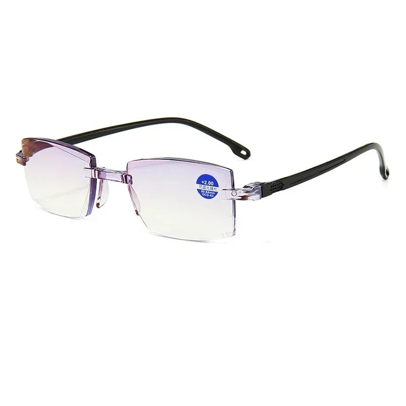 New Reading Glasses Men Magnification Eyewear Presbyopic Glasses Diopter Dimond Cutting +1.0 To +4.0 Blue Light Glasses