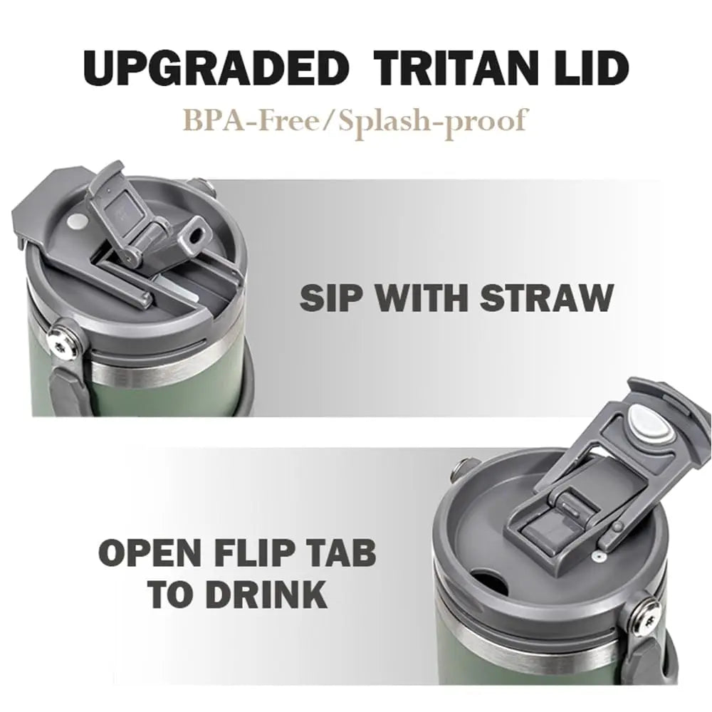Tyeso 900ML Travel Mug Vacuum Cup Stainless Steel Coffee Cup Cold Hot Double-layer Insulated Cup Tumbler Thermo Water Bottle Car