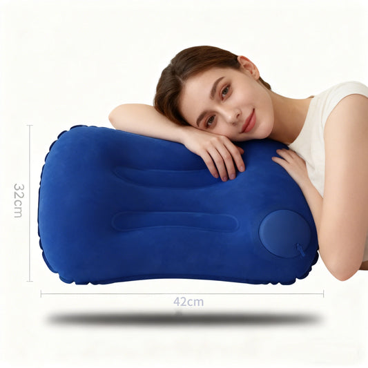 Ultralight Portable Inflatable Neck & Lumbar Pillow – Compact Travel Support Cushion