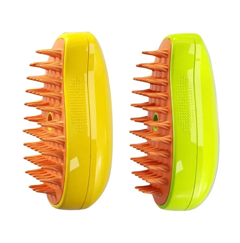 Electric Steamy Brush for Cat and Dog, Steam Brush, Electric Sprayer for Massage, Pet Grooming Tool, Shedding Combs, 3 in 1