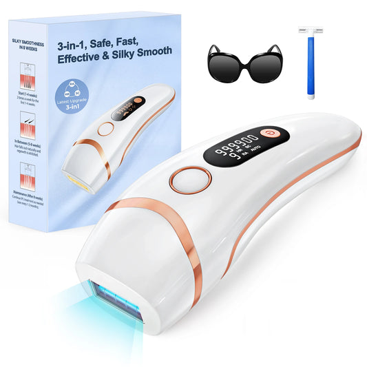 IPL Laser Hair Removal Device – 999,000 Flashes Painless Permanent Epilator