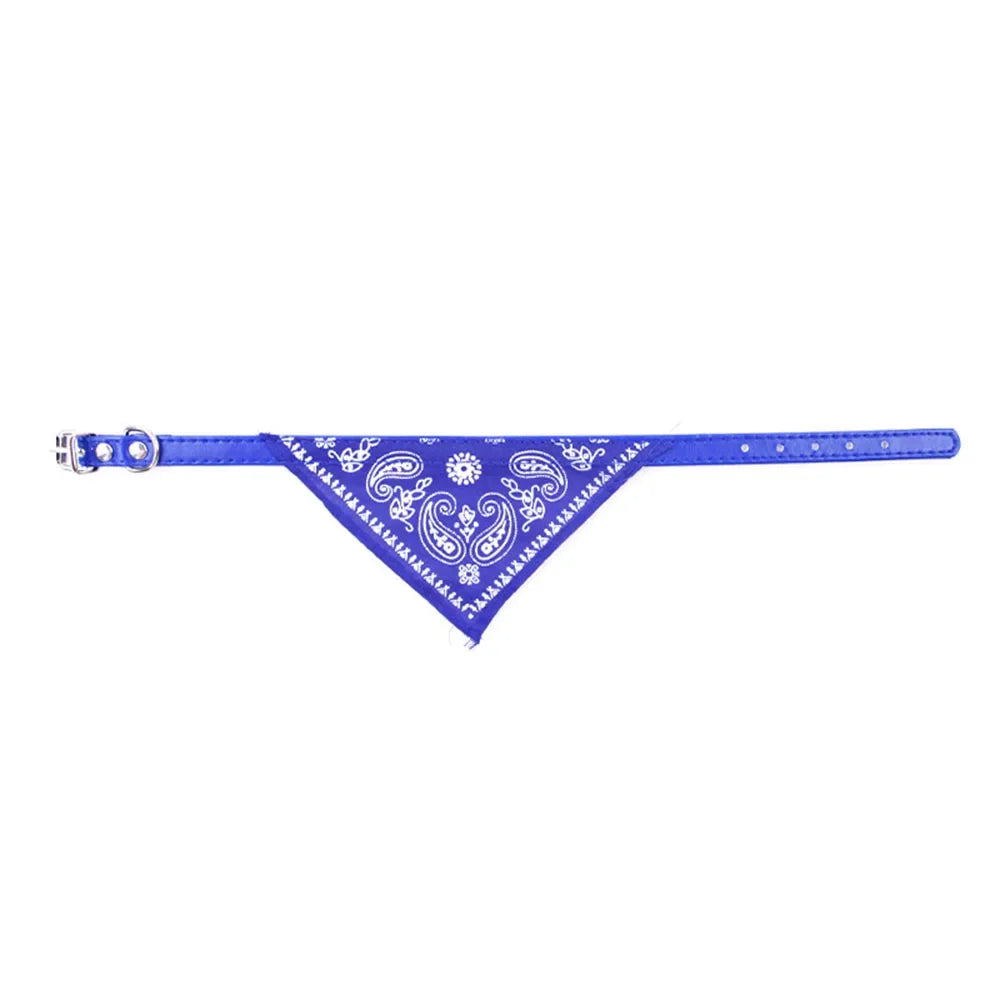 Cute Printed Pet Bandana Collar – Adjustable Triangle Scarf for Kittens & Small Dogs