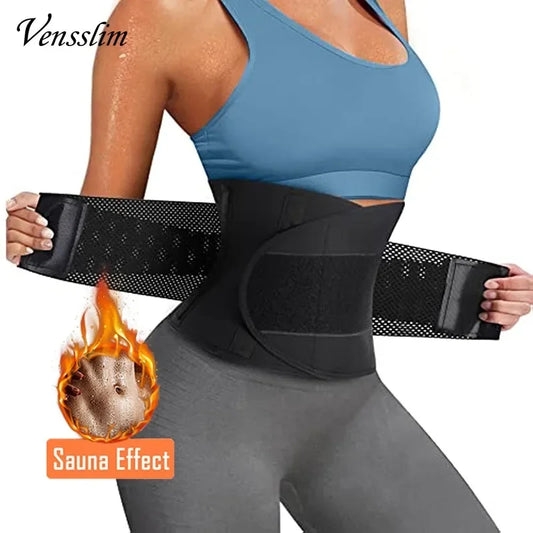 Women's Sauna Sweat Waist Trainer Belt – Abdomen Trimmer & Slimming Girdle