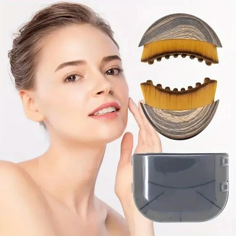 Facial Lymphatic Drainage Contour Brush – Face Chin Sculpting Massager