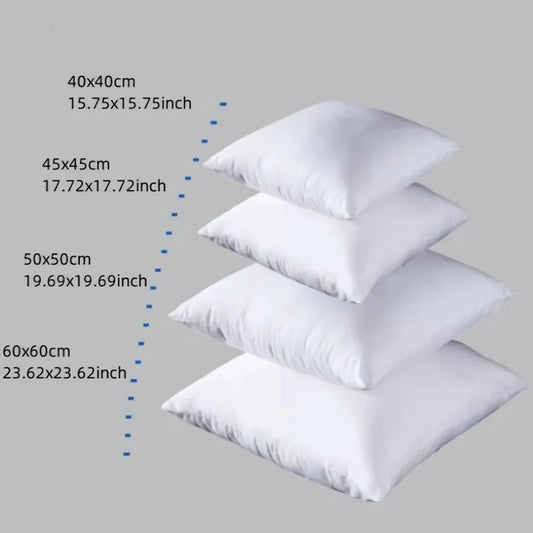 Bounce-Back Sofa & Bed Cushion Insert – White Pillow Core 30x30 to 60x80cm