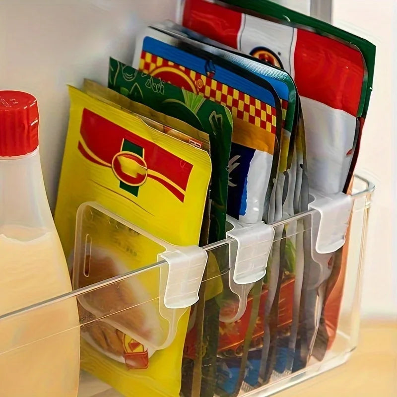 5–20 Pack Clear Fridge Organiser Dividers – Adjustable Refrigerator Storage