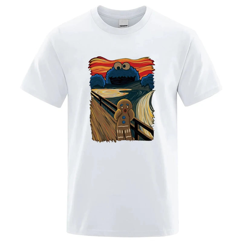 Summer Men's High Quality T-shirt 100% Cotton Short Sleeve Print Casual Loose Men T Shirt O-neck Male T-shirt Male Tees  for Men