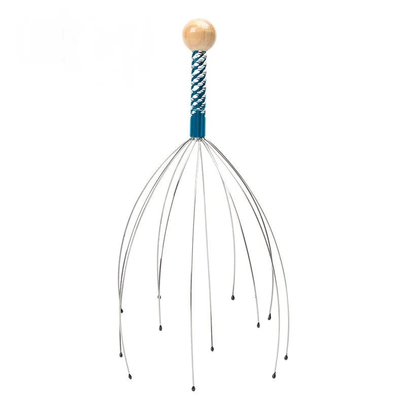 Octopus Head Scalp Massager – Stainless Steel Stress Relief Brain Scratcher
