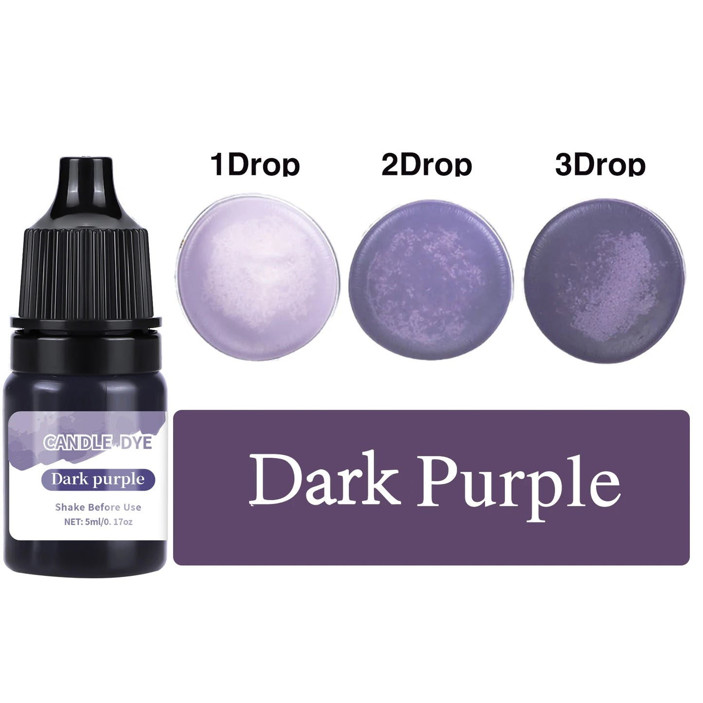 5ml/Bottle Candle Wax Pigment Colorant Non-Toxic Soy Candle Wax Pigment Liquid Dye Soy Wax DIY Soap Dyes Candle Making Supplies