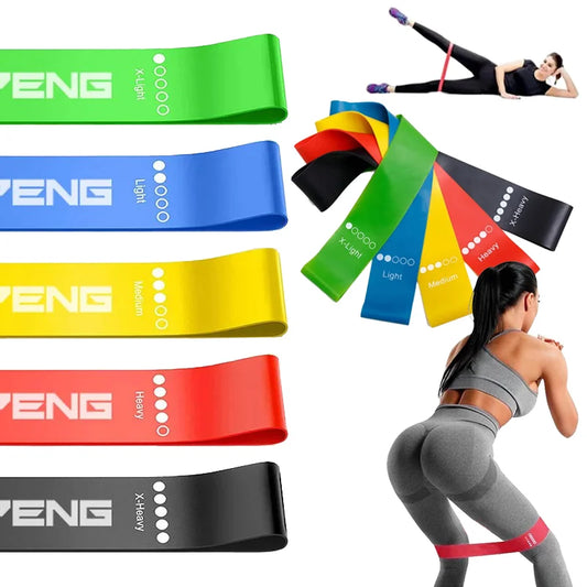 Resistance Exercise Loop Bands Set – 5 Levels for Women & Men Booty & Leg Training