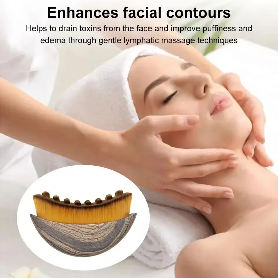Facial Lymphatic Drainage Contour Brush – Face Chin Sculpting Massager