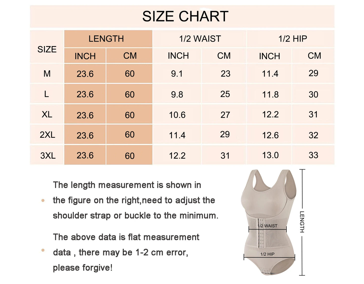 Double-Breasted Tummy Control Bodysuit – Postpartum Slimming Waist Trainer Corset
