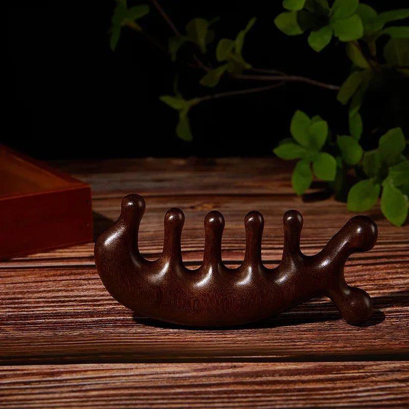 Gua Sha Massage Comb – Wide Tooth Facial & Scalp Scraping Tool