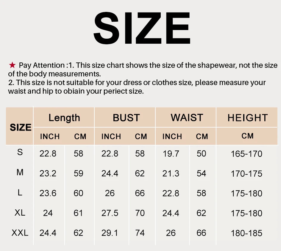 Women's Zippered Bodysuit Shapewear – Tummy Control Waist Trainer Corset Top