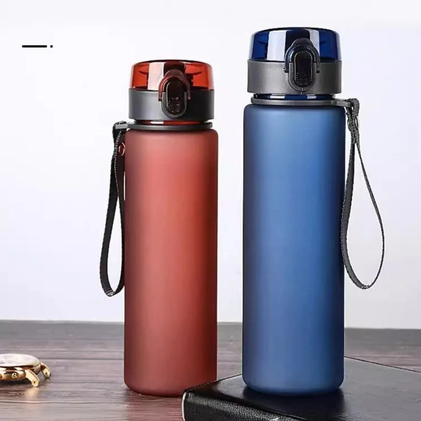 Leak-Proof BPA-Free Sports Water Bottle – 400ml & 560ml with Time Marker