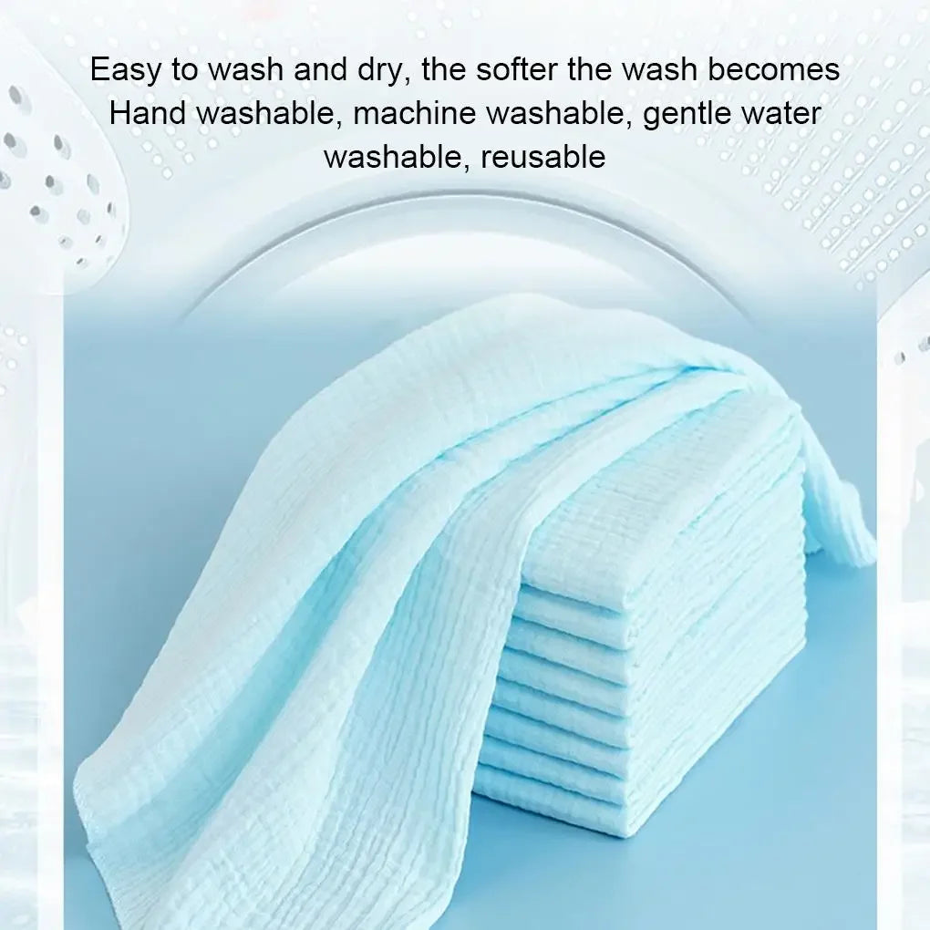 100% Cotton Baby Nappy for Newborn Changing 5-10PCS Baby Gauze Diapers 43x45cm Washable Reusable Double Layer Soft Baby Towels