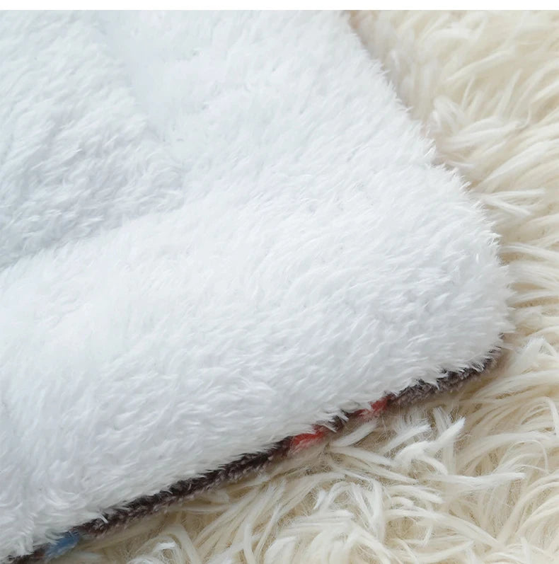 Flannel Pet Sleeping Mat & Sofa Bed – Soft Winter Blanket for Dogs & Cats