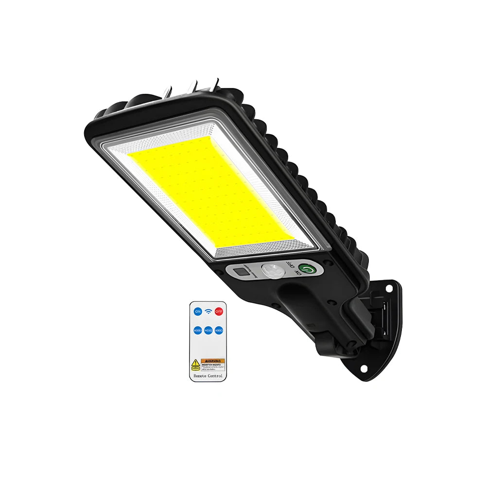 LED/COB Solar Motion Sensor Light 3 Brightness Mode Outdoor Wall Lamp for Front Door Yard Pathway carport plantation ski resort