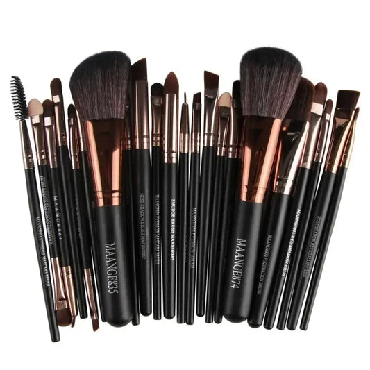 3–22 Piece Professional Makeup Brush Set – Full Face Eyeshadow & Cosmetic Tools