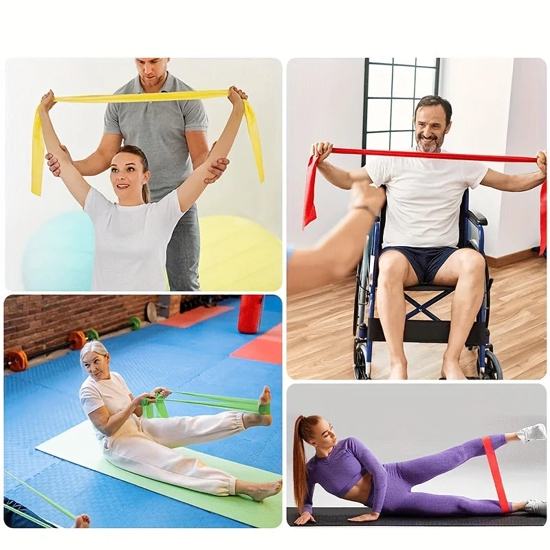 Resistance Bands for Working Out – Elastic Exercise Bands for Home & Gym Training