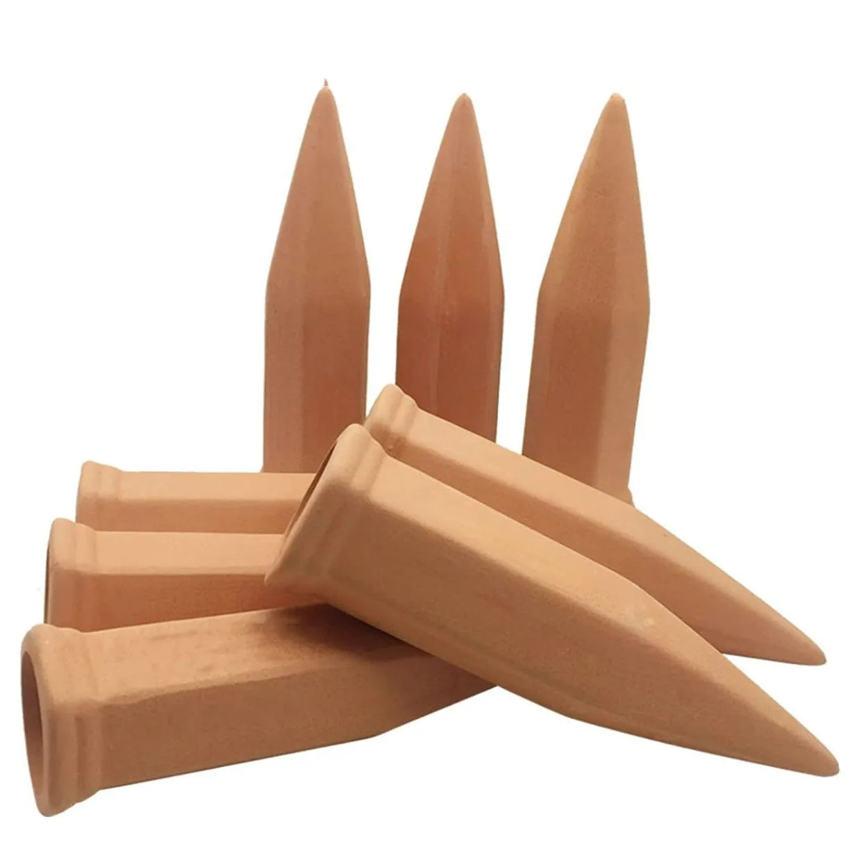 Terracotta Self-Watering Plant Stakes – Automatic Irrigation for Indoor & Outdoor Plants