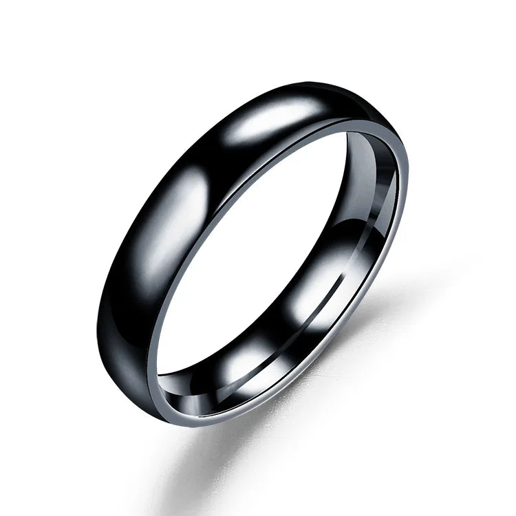 2mm Thin Stainless Steel Rings Rose Gold Fashion Simple Titanium Steel Rings for Women Girl Gifts