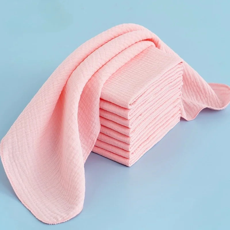 100% Cotton Baby Nappy for Newborn Changing 5-10PCS Baby Gauze Diapers 43x45cm Washable Reusable Double Layer Soft Baby Towels