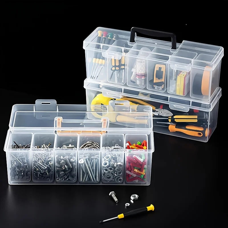 Multi-Compartment Tool & Parts Organiser Box Set – Screws, Hardware & Accessories