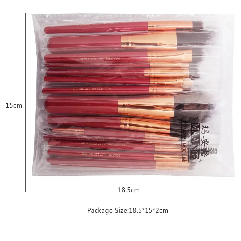 3–22 Piece Professional Makeup Brush Set – Full Face Eyeshadow & Cosmetic Tools