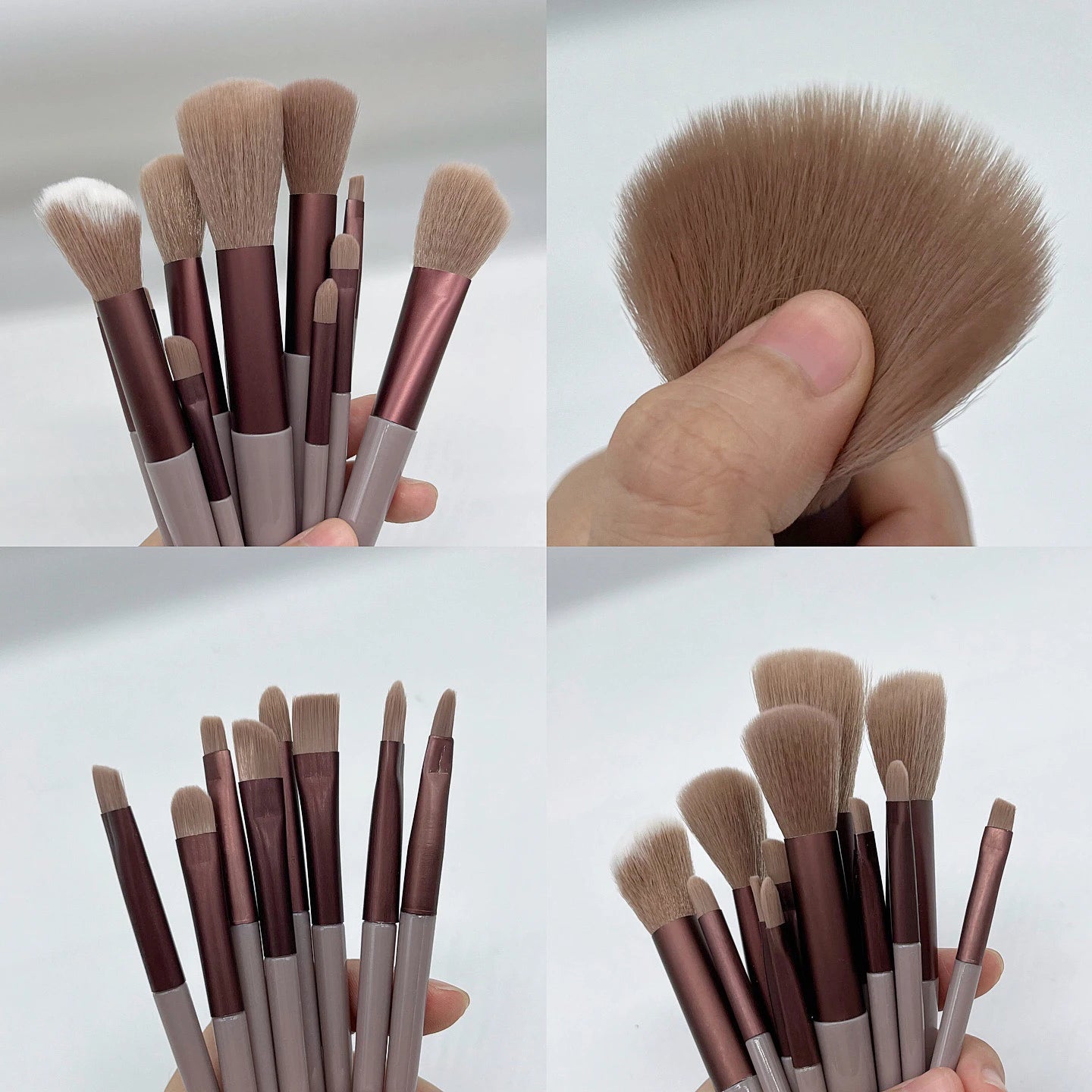 13-Piece Professional Makeup Brush Set – Eye Shadow, Foundation & Blush Brushes