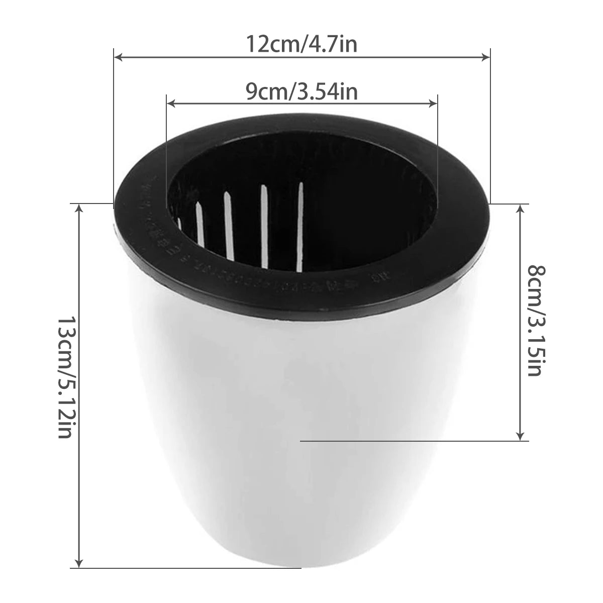 6-Piece Self-Watering Plant Pots with Cotton Wick – 4.7" Decorative Garden Planters