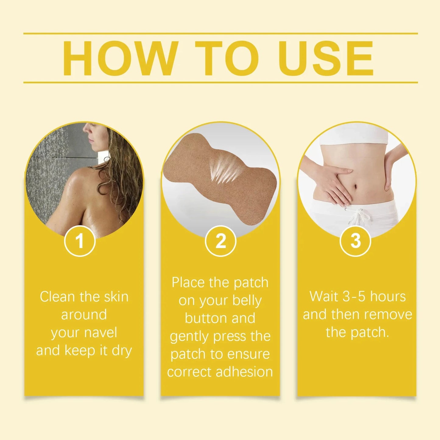 Body Slimming & Lymphatic Drainage Patches – Belly Toning & Swelling Reduction Stickers