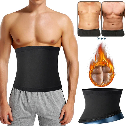 Men's Sauna Sweat Trimmer Belt – Waist Trainer & Belly Slimming Shapewear