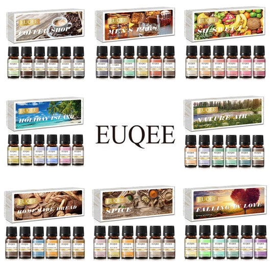 6-Piece Fragrance Oil Gift Kit – Coffee, Bakery, Harvest Spice & Forest Aroma Oils