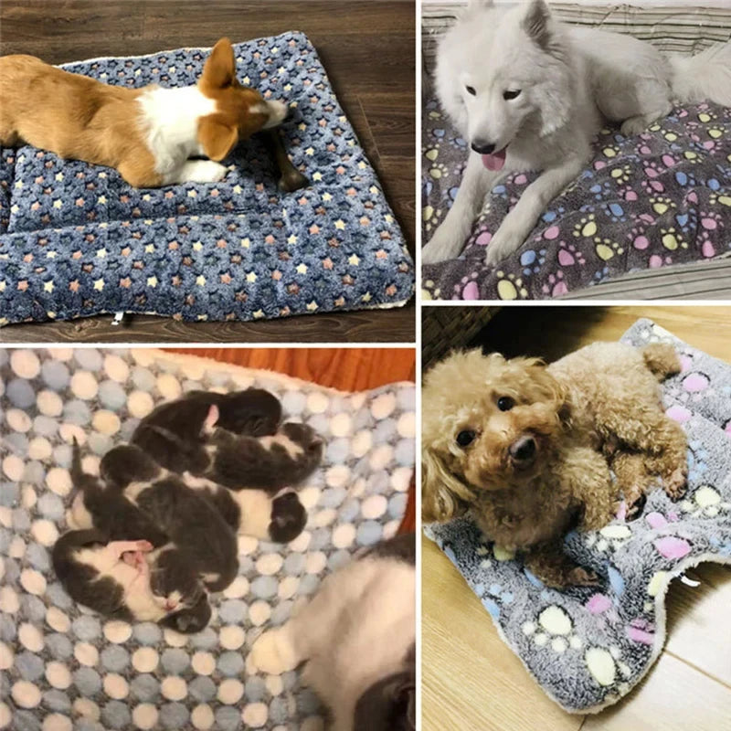 Flannel Pet Sleeping Mat & Sofa Bed – Soft Winter Blanket for Dogs & Cats