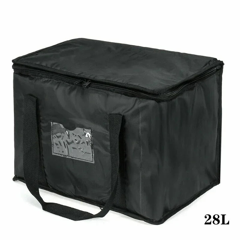 16L-70L Insulated Thermal Tote Bag Big Storage Cooler Delivery Zipper Thermal Case Picnic Camping Tin Foil Food Bags