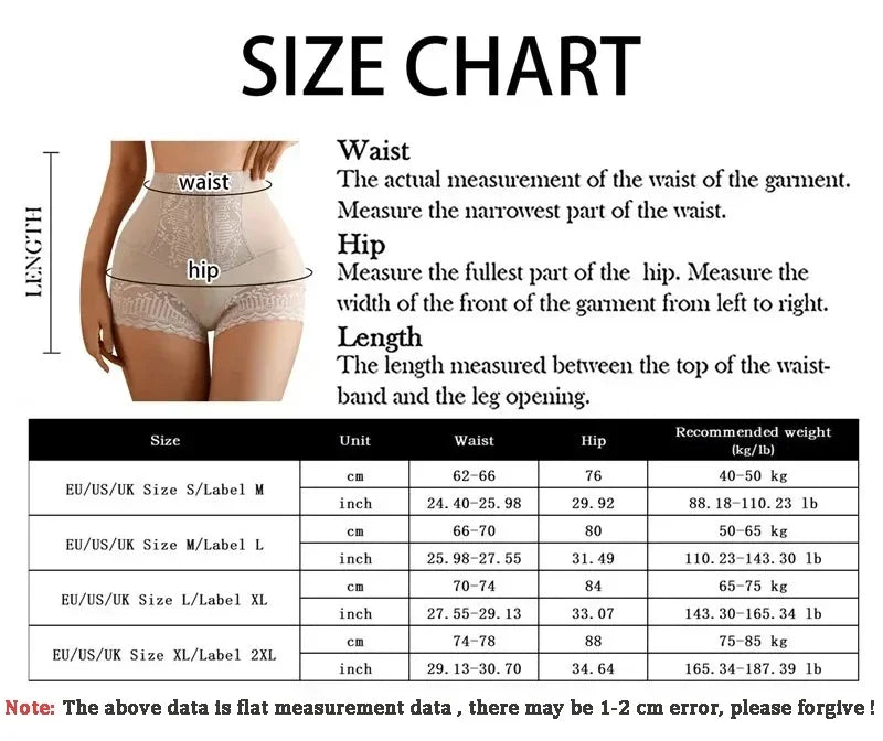 Women's High-Waist Shapewear Panties – Butt Lifter, Tummy Control & Slimming Shorts
