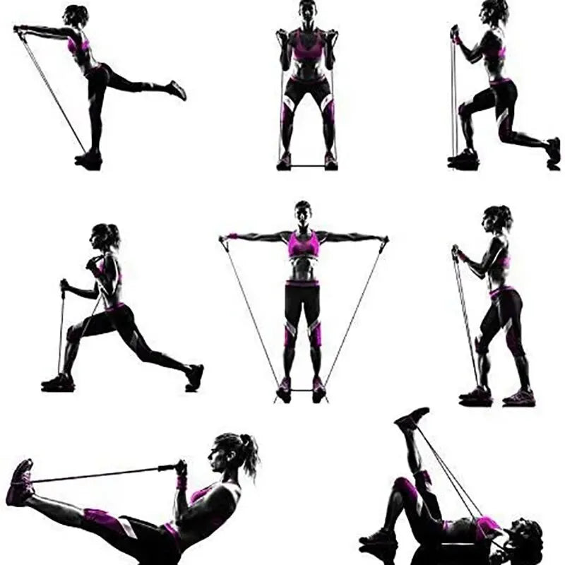Resistance Bands with Handles – Workout Exercise Bands for Home Strength Training